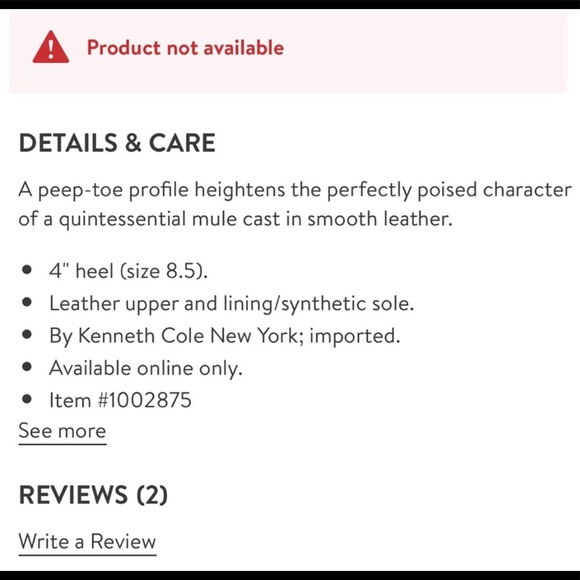 Kenneth Cole | Beacon Mule Sandal Heels - Picture 5 of 5